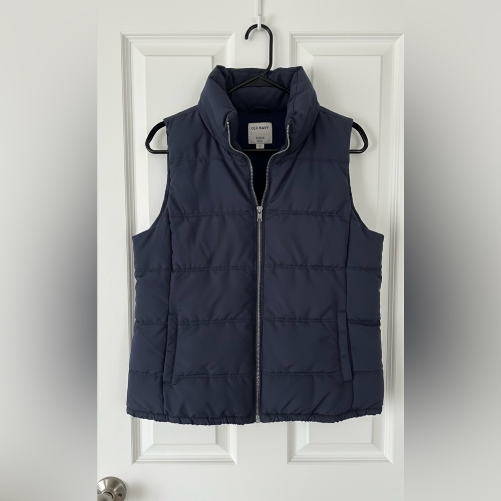 Unisex Blue Large Old Navy Puffer Vest